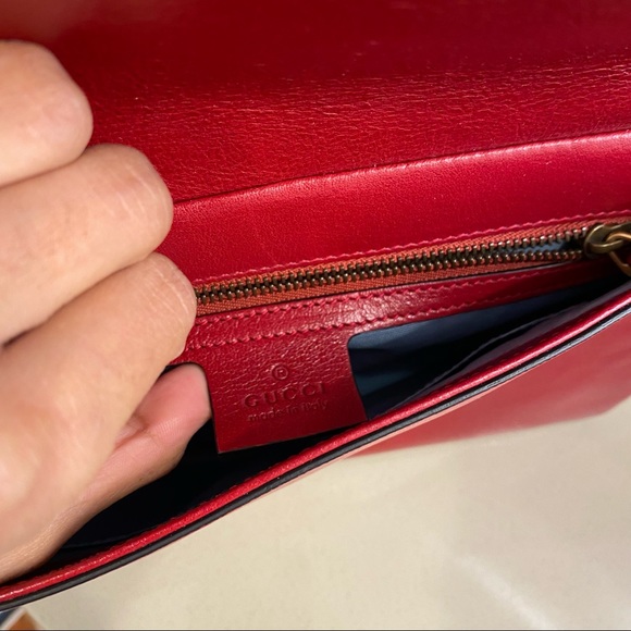 Gucci Thiara Double Shoulder Bag gg marmont - Picture 9 of 14